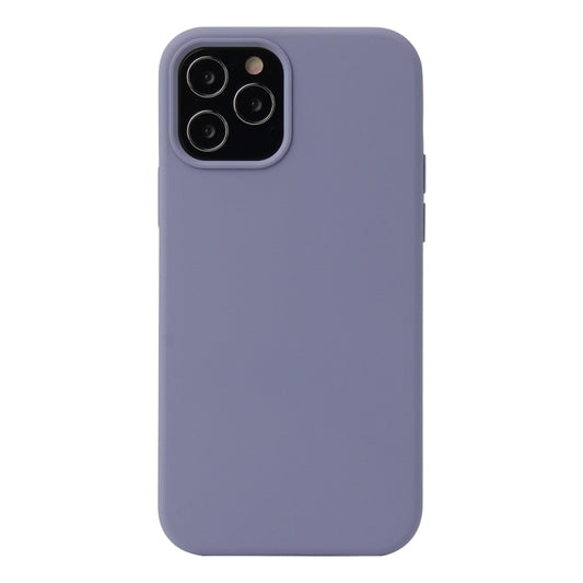 For iPhone 13 Solid Color Liquid Silicone Shockproof Protective Case(Lavender Grey) - iPhone 13 Cases by buy2fix | Online Shopping UK | buy2fix