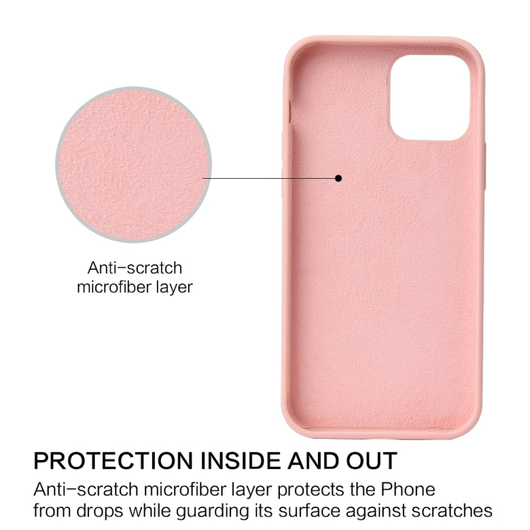 For iPhone 13 Solid Color Liquid Silicone Shockproof Protective Case(Sand Pink) - iPhone 13 Cases by buy2fix | Online Shopping UK | buy2fix