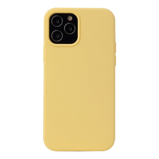 For iPhone 13 Pro Solid Color Liquid Silicone Shockproof Protective Case (Yellow) - iPhone 13 Pro Cases by buy2fix | Online Shopping UK | buy2fix
