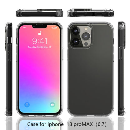 For iPhone 13 Pro Max Shockproof Scratchproof TPU + Acrylic Protective Case (Black) - iPhone 13 Pro Max Cases by buy2fix | Online Shopping UK | buy2fix