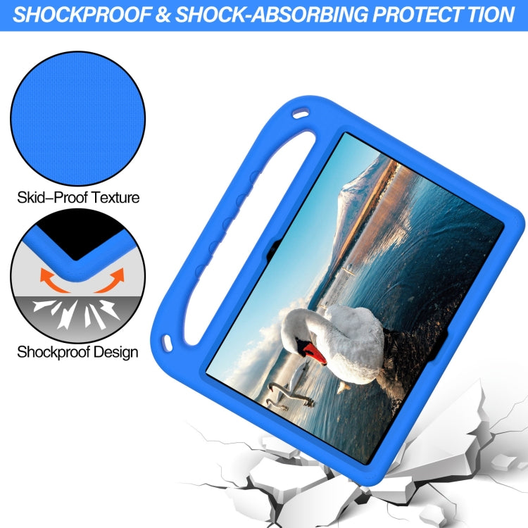 For Lenovo M10 FHD REL TB-X605FC / TB-X605LC Handle Portable EVA Shockproof Anti Falling Protective Case with Triangle Holder(Blue) - Lenovo by buy2fix | Online Shopping UK | buy2fix