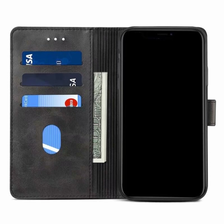 For Samsung Galaxy S21 FE GUSSIM Business Style Horizontal Flip Leather Case with Holder & Card Slots & Wallet(Black) - Galaxy Phone Cases by GUSSIM | Online Shopping UK | buy2fix