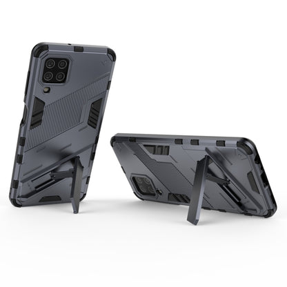 For Samsung Galaxy M32 Punk Armor 2 in 1 PC + TPU Shockproof Case with Invisible Holder(Grey) - Galaxy Phone Cases by buy2fix | Online Shopping UK | buy2fix