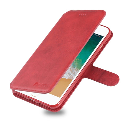 For iPhone 7 Plus / 8 Plus AZNS Calf Texture Magnetic Horizontal Flip PU Leather Case with Holder & Card Slots & Photo Frame(Red) - More iPhone Cases by AZNS | Online Shopping UK | buy2fix