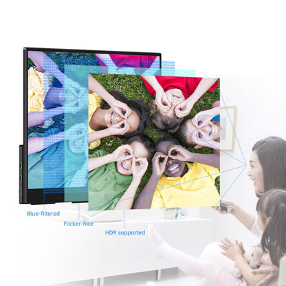 GMK KD3 1920x1080P 2K 15.8 inch Screen Monitor with Dual Speakers, EU Plug - LCD Monitors by GMKtec | Online Shopping UK | buy2fix