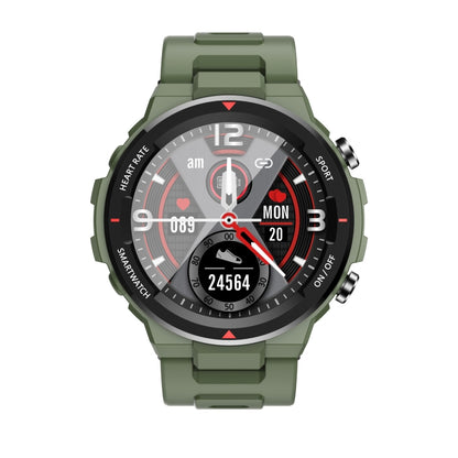 Q70C 1.28 inch TFT Touch Screen Bluetooth 5.0 IP67 Waterproof Smart Watch, Support Sleep Monitoring/Heart Rate Monitoring/Call Reminder/Multi-sports Mode(Army Green) - Smart Wear by buy2fix | Online Shopping UK | buy2fix