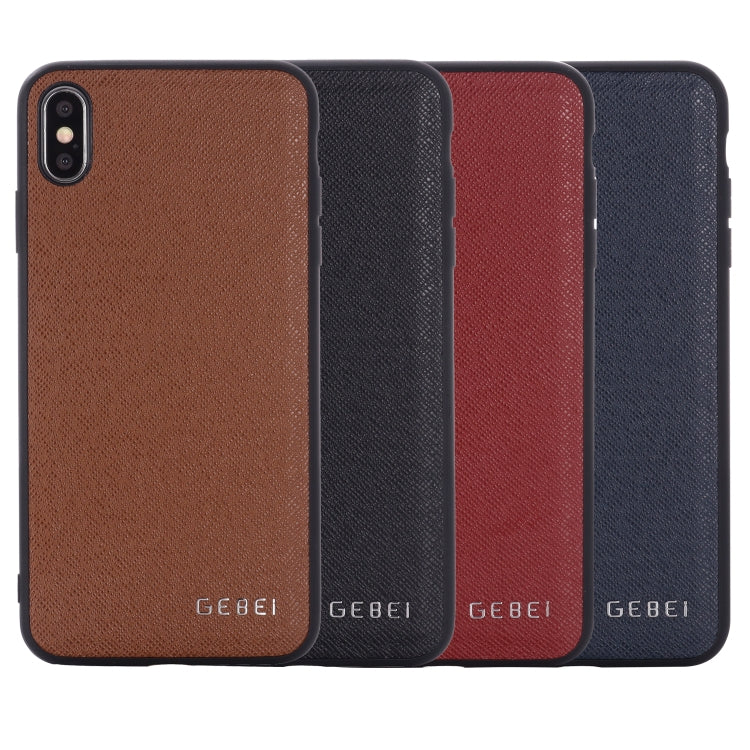 For iPhone 11 GEBEI Full-coverage Shockproof Leather Protective Case(Blue) - iPhone 11 Cases by GEBEI | Online Shopping UK | buy2fix