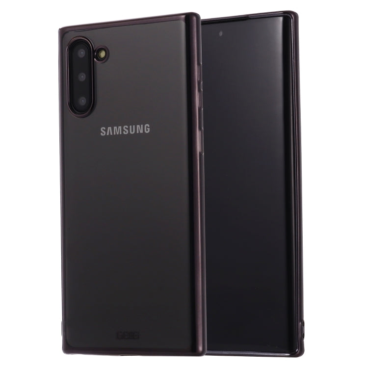 For Galaxy Note 10 GEBEI Plating TPU Shockproof Protective Case(Black) - Galaxy Phone Cases by GEBEI | Online Shopping UK | buy2fix