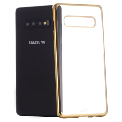 For Galaxy S10e GEBEI Shockproof  Plating PC Protective Case(Gold) - Galaxy Phone Cases by GEBEI | Online Shopping UK | buy2fix