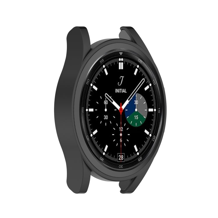 For Samsung Galaxy Watch4 Classic 46mm Half Coverage Hollowed PC Protective Case(Black) - Smart Wear by buy2fix | Online Shopping UK | buy2fix