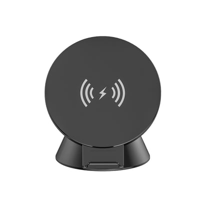 10W Multifunctional Universal Horizontal / Vertical Flash Charging Wireless Charger Bluetooth Speaker with USB Interface(Black) - Apple Accessories by buy2fix | Online Shopping UK | buy2fix