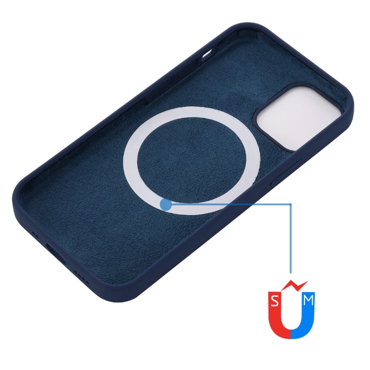 For iPhone 13 Pro Max Shockproof Silicone Magnetic Magsafe Case (Navy Blue) - iPhone 13 Pro Max Cases by buy2fix | Online Shopping UK | buy2fix