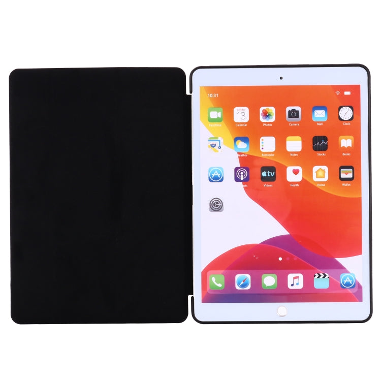 For iPad 10.2 2021 / 2020 / 2019 GEBEI Shockproof Horizontal Flip Leather Case with Three-folding Holder(Rose Gold) - iPad 10.2 Cases by GEBEI | Online Shopping UK | buy2fix