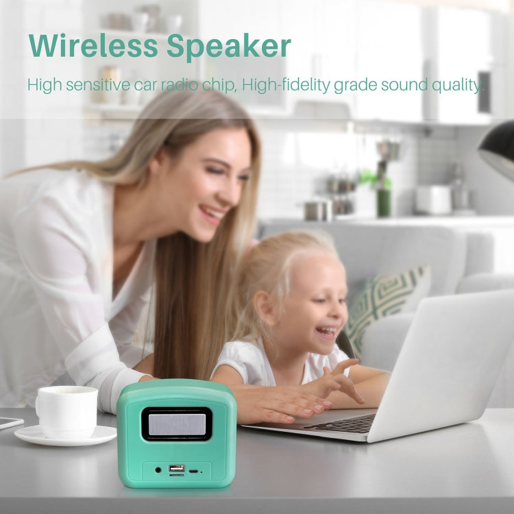 New Rixing NR-101 Mini TWS Bluetooth Speaker(Bright Green) - Desktop Speaker by NewRixing | Online Shopping UK | buy2fix