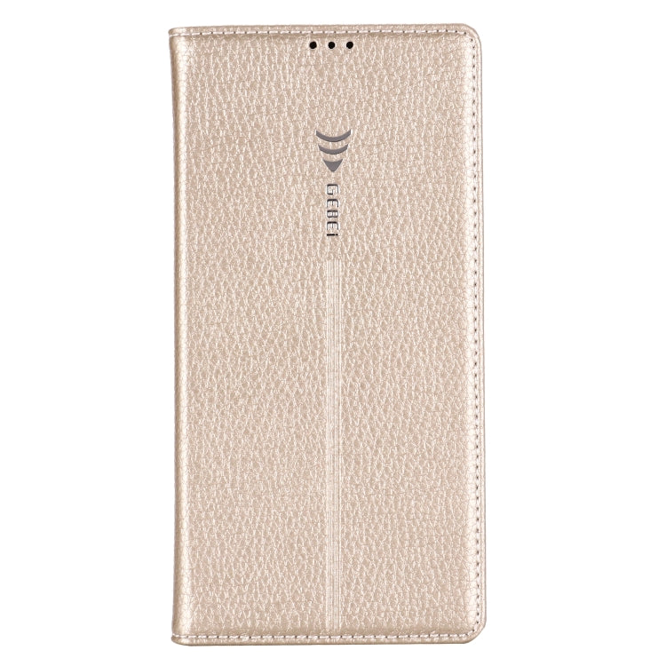 For Galaxy Note 10+ GEBEI PU+TPU Horizontal Flip Protective Case with Holder & Card Slots(Gold) - Galaxy Phone Cases by GEBEI | Online Shopping UK | buy2fix