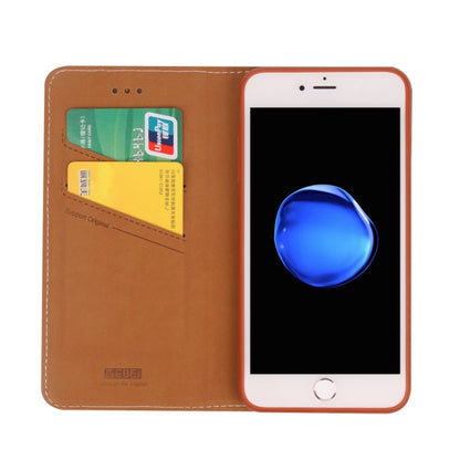 For iPhone 8 Plus & 7 Plus GEBEI PU+TPU Horizontal Flip Protective Case with Holder & Card Slots(Brown) - More iPhone Cases by GEBEI | Online Shopping UK | buy2fix