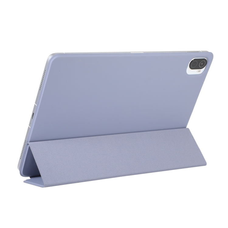 For Xiaomi Pad 5 / Pad 5 Pro Solid Color Magnetic Buckle Horizontal Flip Leather Case with Holder(Black) - Xiaomi Accessories by buy2fix | Online Shopping UK | buy2fix