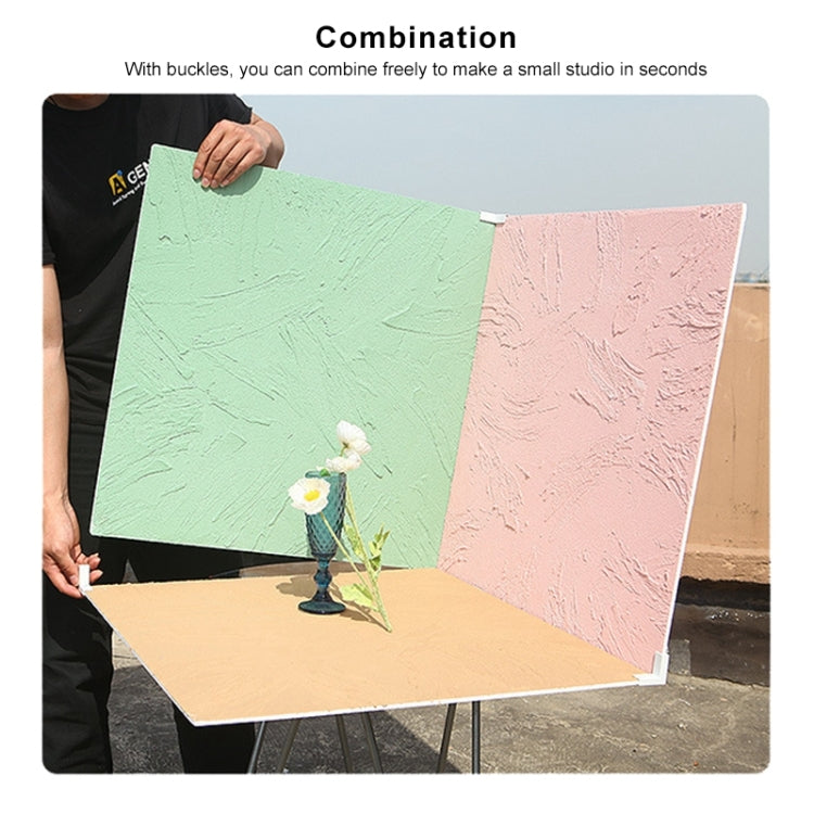 80 x 60cm Retro PVC Cement Texture Board Photography Backdrops Board(White) - Camera Accessories by buy2fix | Online Shopping UK | buy2fix