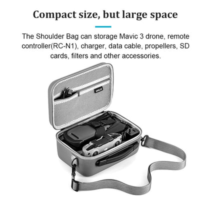 STARTRC 1110303 Outdoor Waterproof One-shoulder Storage Bag Handbag for DJI Mavic 3(Grey) - DJI & GoPro Accessories by STARTRC | Online Shopping UK | buy2fix