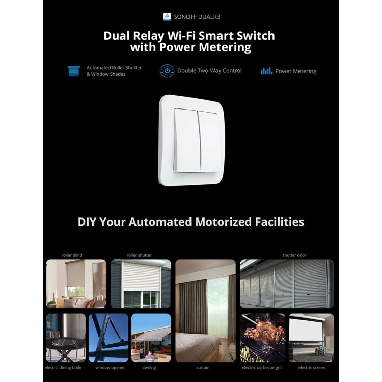 Sonoff DUALR3 Dual Ways Control WiFi Smart Switch Module - Consumer Electronics by Sonoff | Online Shopping UK | buy2fix