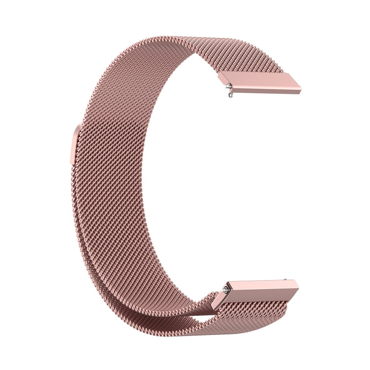 For Huawei Watch GT 3 42mm 20mm Milan Metal Watch Band(Rose Pink) - Smart Wear by buy2fix | Online Shopping UK | buy2fix