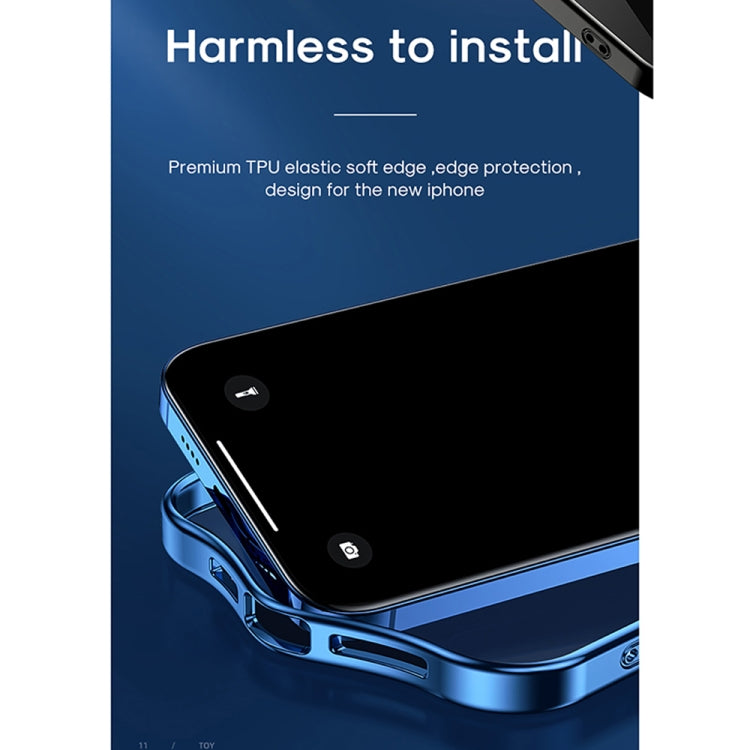 For iPhone 13 Pro JOYROOM JR-BP912 Star Shield TPU + Aviation Glass Phone Case (Transparent Blue) - iPhone 13 Pro Cases by JOYROOM | Online Shopping UK | buy2fix