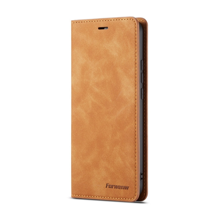 For Huawei Mate 20 Lite Forwenw Dream Series Oil Edge Strong Magnetism Horizontal Flip Leather Case with Holder & Card Slots & Wallet & Photo Frame(Brown) - Huawei Cases by Forwenw | Online Shopping UK | buy2fix