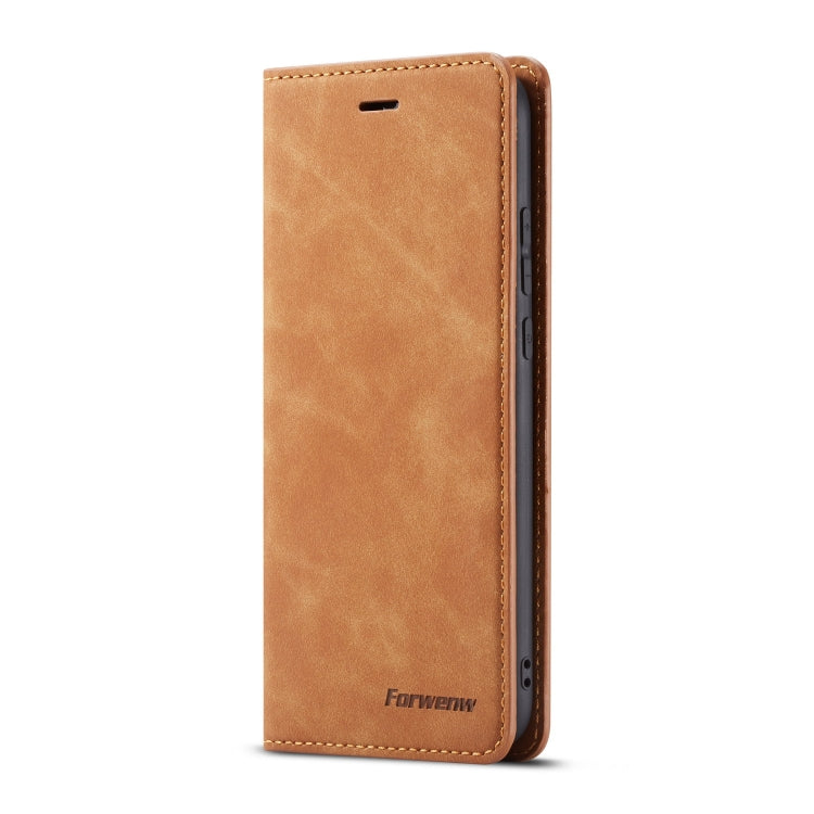 For Huawei P20 Lite Forwenw Dream Series Oil Edge Strong Magnetism Horizontal Flip Leather Case with Holder & Card Slots & Wallet & Photo Frame(Brown) - Huawei Cases by Forwenw | Online Shopping UK | buy2fix