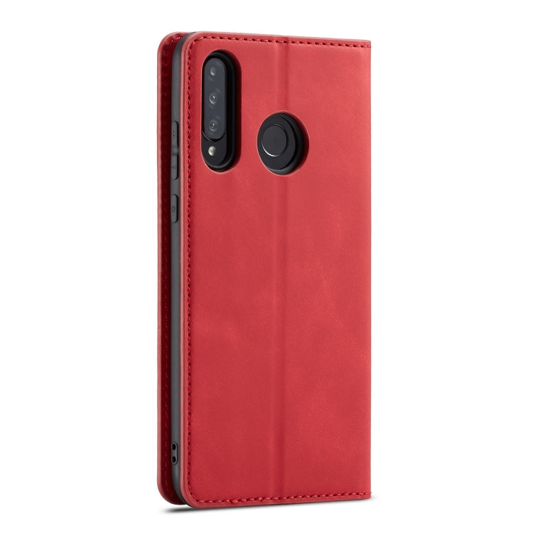 For Huawei P30 Lite Forwenw Dream Series Oil Edge Strong Magnetism Horizontal Flip Leather Case with Holder & Card Slots & Wallet & Photo Frame(Red) - Huawei Cases by Forwenw | Online Shopping UK | buy2fix