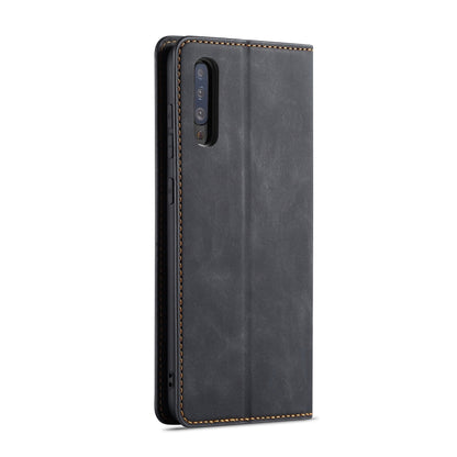 For Galaxy A50 Forwenw Dream Series Oil Edge Strong Magnetism Horizontal Flip Leather Case with Holder & Card Slots & Wallet & Photo Frame(Black) - Galaxy Phone Cases by Forwenw | Online Shopping UK | buy2fix