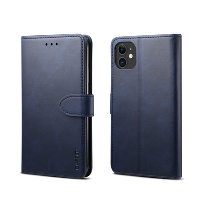 For iPhone 11 GUSSIM Magnetic Horizontal Flip Leather Case with Holder & Card Slots & & Wallet(Blue) - iPhone 11 Pro Max Cases by GUSSIM | Online Shopping UK | buy2fix