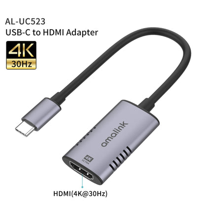 amalink UC523 Type-C / USB-C to HDMI Adapter(Grey) - Computer & Networking by amalink | Online Shopping UK | buy2fix