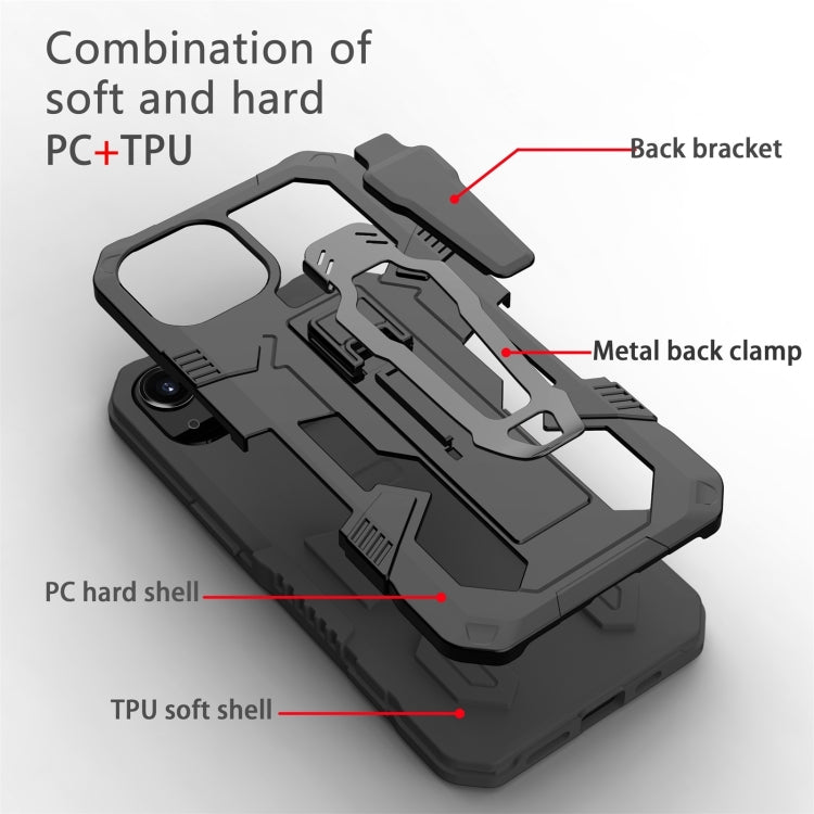 For iPhone 13 Pro Max Machine Armor Warrior PC + TPU Phone Case (Black) - iPhone 13 Pro Max Cases by buy2fix | Online Shopping UK | buy2fix