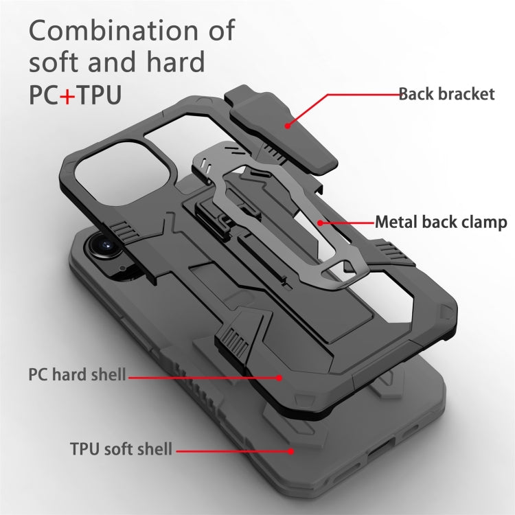 For iPhone 13 Pro Max Machine Armor Warrior PC + TPU Phone Case (Grey) - iPhone 13 Pro Max Cases by buy2fix | Online Shopping UK | buy2fix