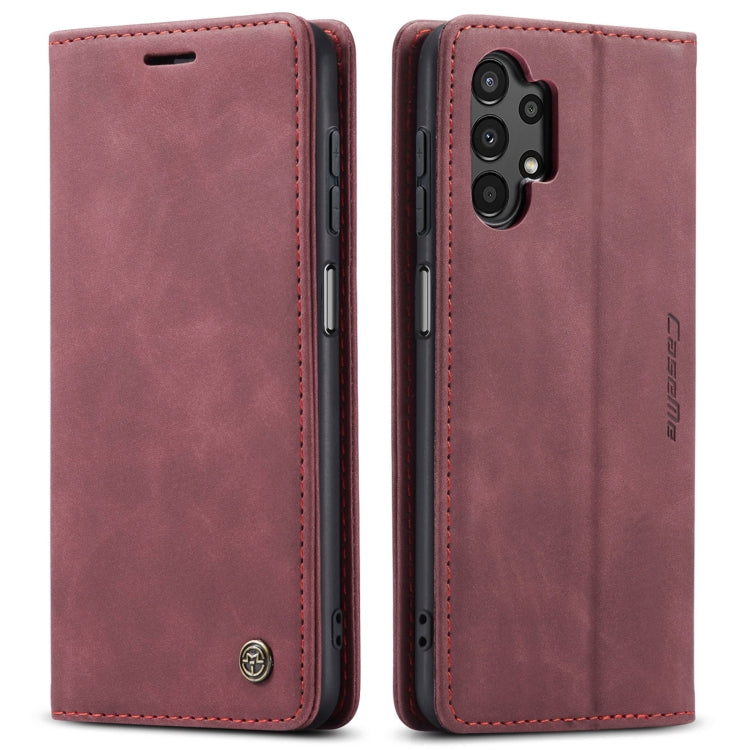 For Samsung Galaxy A13 4G/A13 5G/A04S/A04/M13 5G CaseMe 013 Multifunctional Horizontal Flip Leather Phone Case(Wine Red) - Samsung Accessories by CaseMe | Online Shopping UK | buy2fix