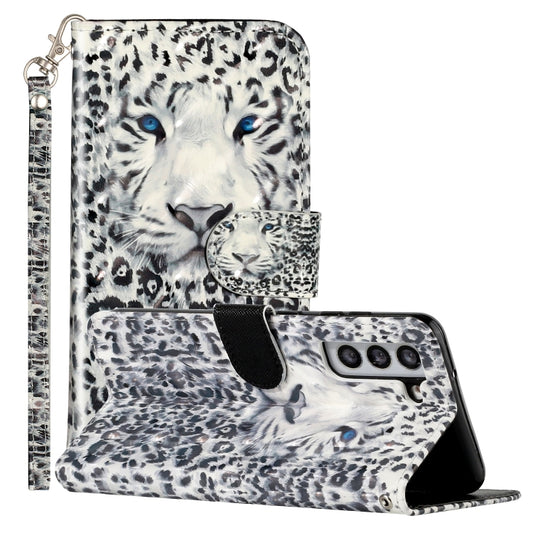 For Samsung Galaxy S22 5G 3D Pattern Horizontal Flip PU Leather Phone Case(Leopard) - Galaxy S22 5G Cases by buy2fix | Online Shopping UK | buy2fix