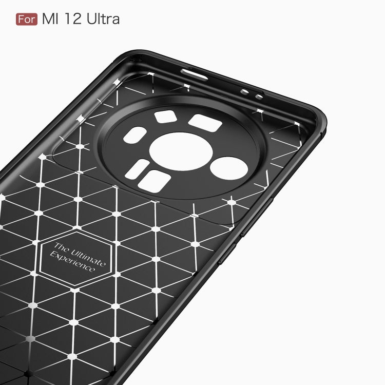 For Xiaomi Mi 12 Ultra 5G Brushed Texture Carbon Fiber TPU Phone Case(Blue) - Xiaomi Cases by GKK | Online Shopping UK | buy2fix