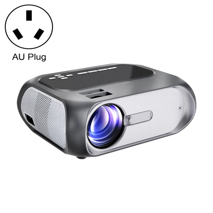 T7i 720P 200 ANSI Home Theater LED HD Digital Projector, Same Screen Version, AU Plug(Silver Grey) - Consumer Electronics by buy2fix | Online Shopping UK | buy2fix