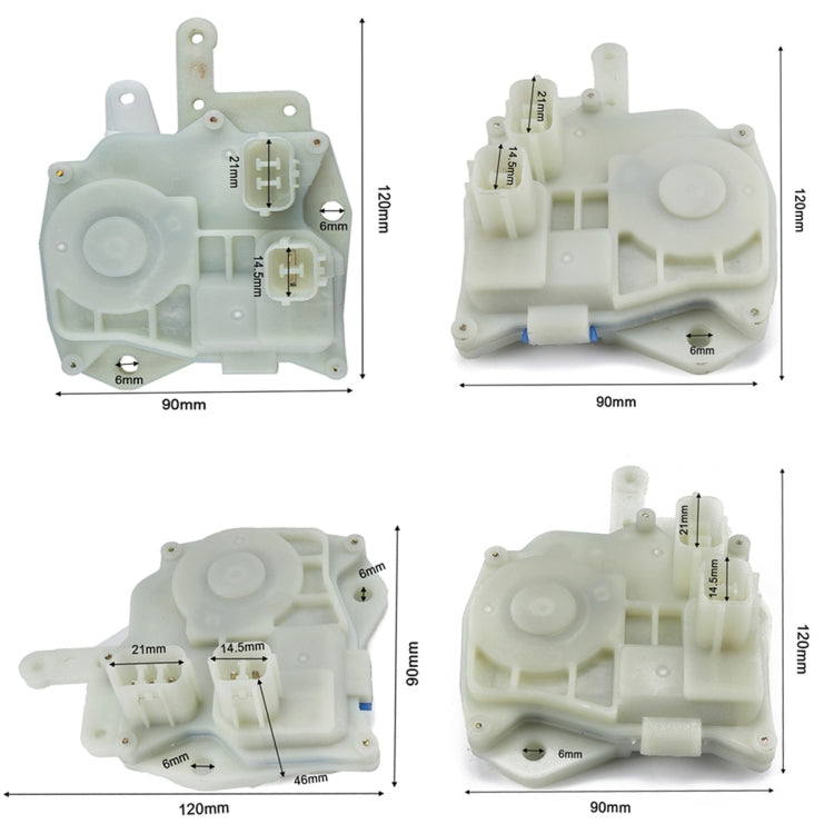 A3439 4 PCS Car Door Lock Actuator 72155-S84-A1/01 / 7265/15-S84-A01 for Honda Accord - In Car by buy2fix | Online Shopping UK | buy2fix