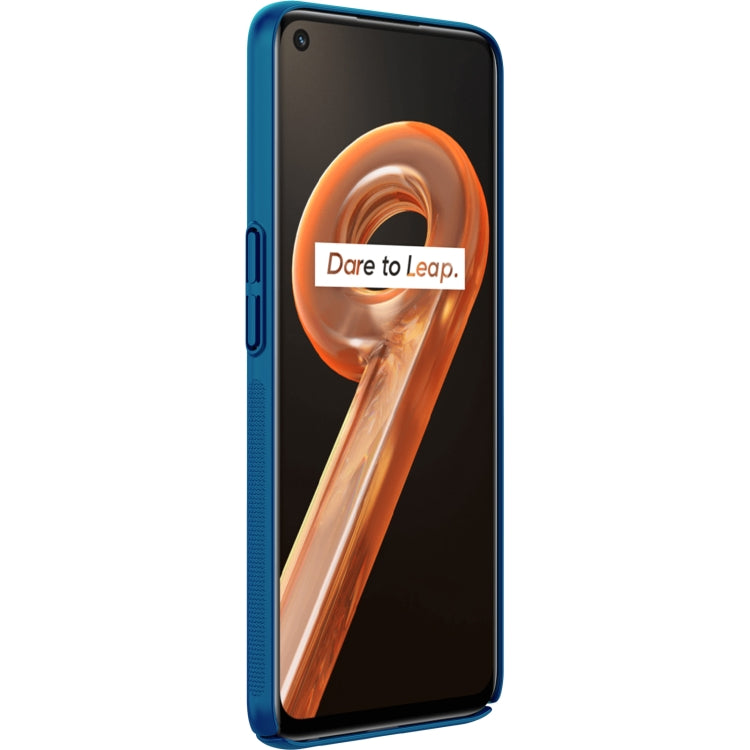 For OPPO Realme 9i NILLKIN Frosted PC Phone Case(Blue) - Realme Cases by NILLKIN | Online Shopping UK | buy2fix