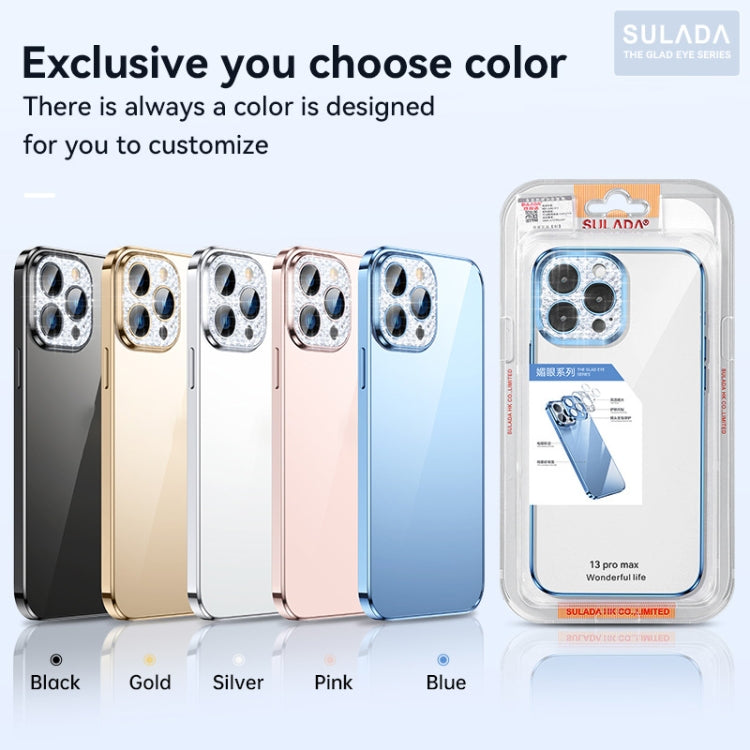 For iPhone 11 SULADA Diamond Lens Protector Plated Frosted Case (Gold) - iPhone 11 Cases by SULADA | Online Shopping UK | buy2fix