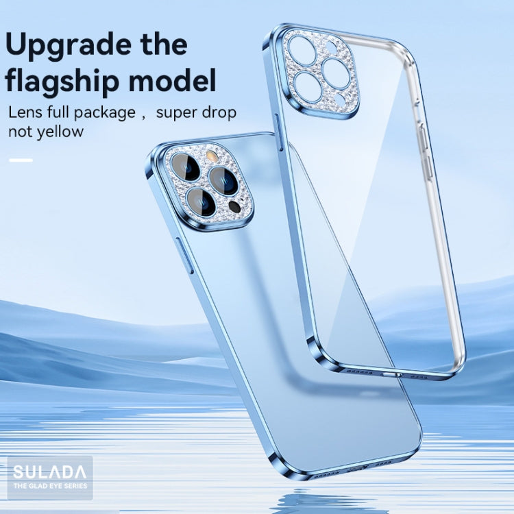 For iPhone 11 SULADA Diamond Lens Protector Plated Frosted Case (Silver) - iPhone 11 Cases by SULADA | Online Shopping UK | buy2fix