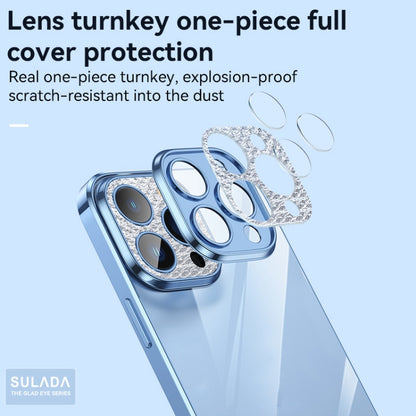 For iPhone 11 SULADA Diamond Lens Protector Plated Frosted Case (Silver) - iPhone 11 Cases by SULADA | Online Shopping UK | buy2fix