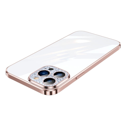 For iPhone 11 Pro Max SULADA Diamond Lens Protector Plated Frosted Case (Pink) - iPhone 11 Pro Max Cases by SULADA | Online Shopping UK | buy2fix