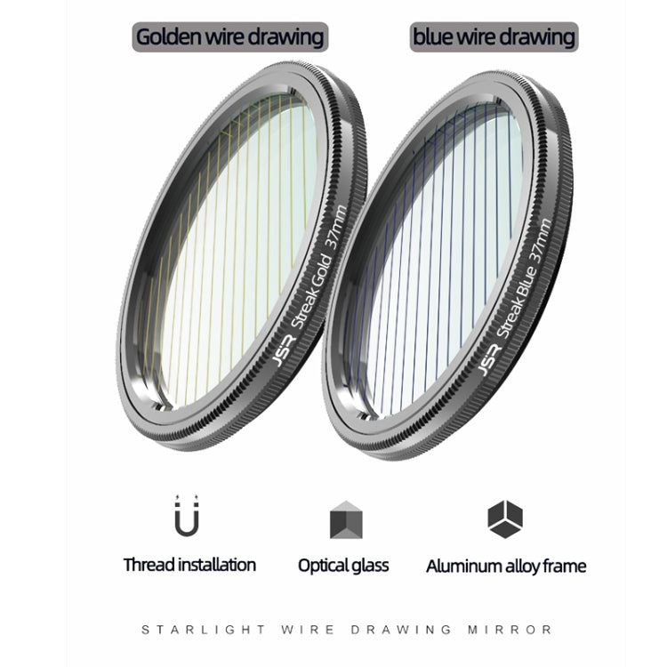 JSR Starlight Drawing Camera Lens Filter, Size:58mm(Streak Gold) - Camera Accessories by JSR | Online Shopping UK | buy2fix