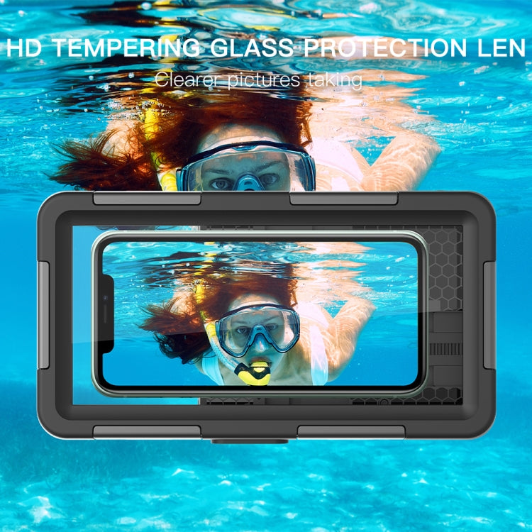 RedPepper 2nd Generation Diving Waterproof Protective Case, Waterproof depth: 15m(Black + Blue) - Waterproof Bag by RedPepper | Online Shopping UK | buy2fix