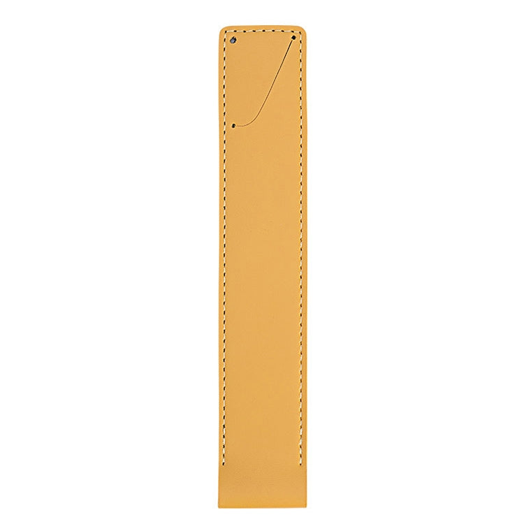 PU Leather Shockproof Protective Case for Apple Pencil 1 / 2(Yellow) - Pencil Accessories by buy2fix | Online Shopping UK | buy2fix