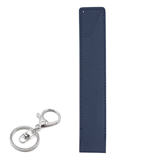 PU Leather Shockproof Protective Case with Metal Buckle for Apple Pencil 1 / 2(Dark Blue) - Pencil Accessories by buy2fix | Online Shopping UK | buy2fix