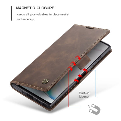 For Galaxy A81 / Note 10 Lite CaseMe Multifunctional Horizontal Flip Leather Case, with Card Slot & Holder & Wallet(Coffee) - Samsung Accessories by CaseMe | Online Shopping UK | buy2fix