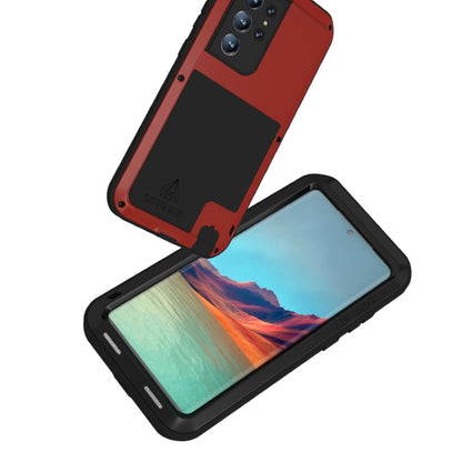 For Samsung Galaxy S22 Ultra 5G LOVE MEI Metal Shockproof Waterproof Dustproof Protective Phone Case(Black) - Galaxy S22 Ultra 5G Cases by LOVE MEI | Online Shopping UK | buy2fix